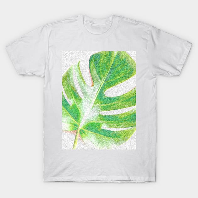 Green Delicious Monster Leaf T-Shirt by peachesinthewild